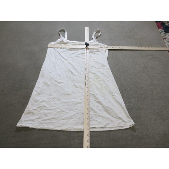 VINTAGE Vanity Fair Womens Slips 18 Nightie White Satiny Sleeveless - Picture 5 of 7